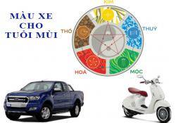 Tuổi Mùi mua xe màu gì hợp mệnh?