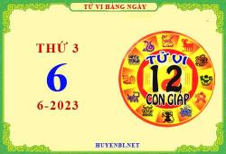 Xem tử vi ngày 6/6/2023 thứ 3 của 12 con giáp chi tiết nhất
