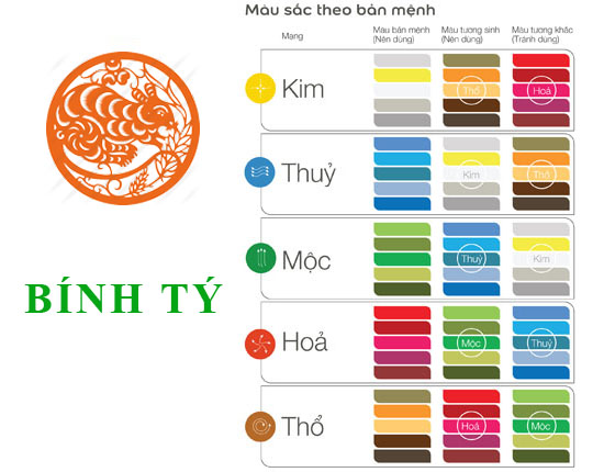 Sinh năm 1996 Bính Tý hợp với màu gì? mua xe màu gì?