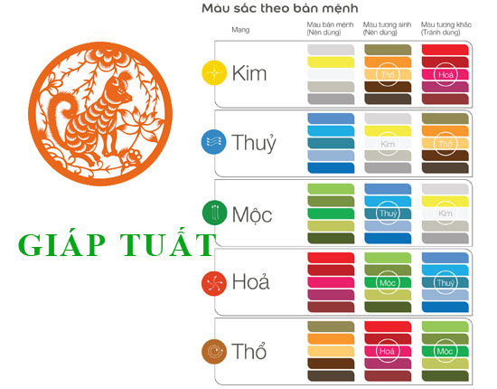 Sinh năm 1994 Giáp Tuất hợp với màu gì? mua xe màu gì?