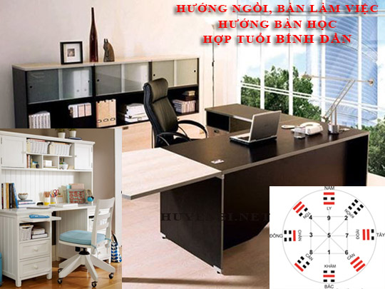 Tìm hiểu về hướng bàn làm việc, hướng ngồi hợp phong thuỷ tuổi Bính Dần