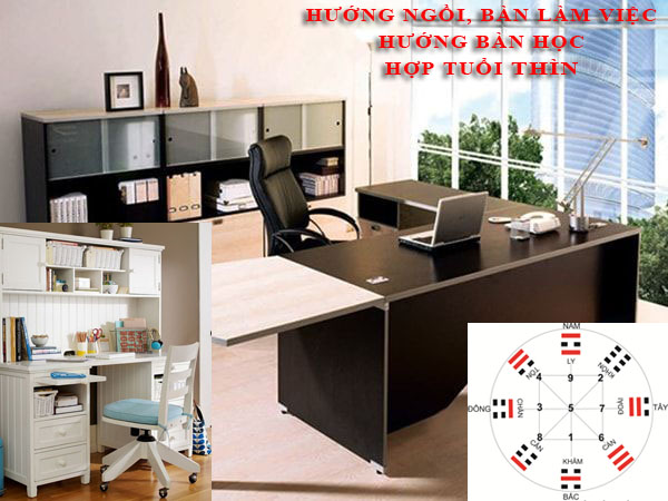 Phong thuỷ phòng làm việc, hướng bàn làm việc, hướng ngồi cho tuổi Thìn