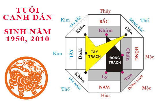 Sinh năm 2010 Canh Dần hợp hướng nào?