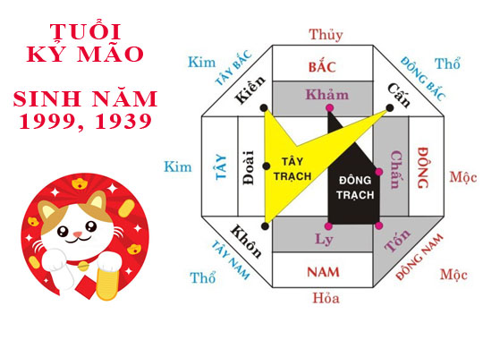 Sinh năm 1999 Kỷ Mão hợp hướng nào?
