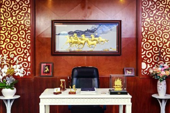 Những vật phẩm phong thủy cát tường trong phòng làm việc của lãnh đạo