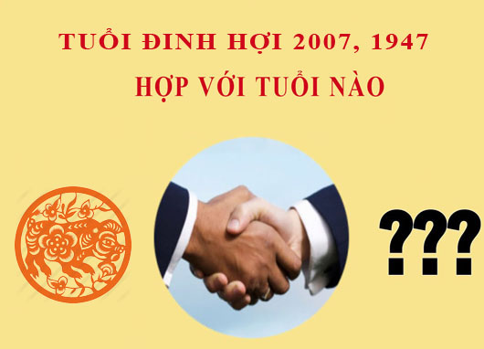 Sinh năm 2007 Đinh Hợi hợp với tuổi nào?
