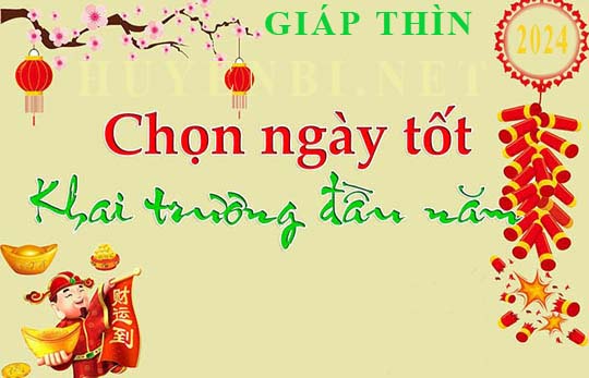 Xem ngày đẹp khai xuân đầu năm 2024 Giáp Thìn để mở cửa hàng, công ty...